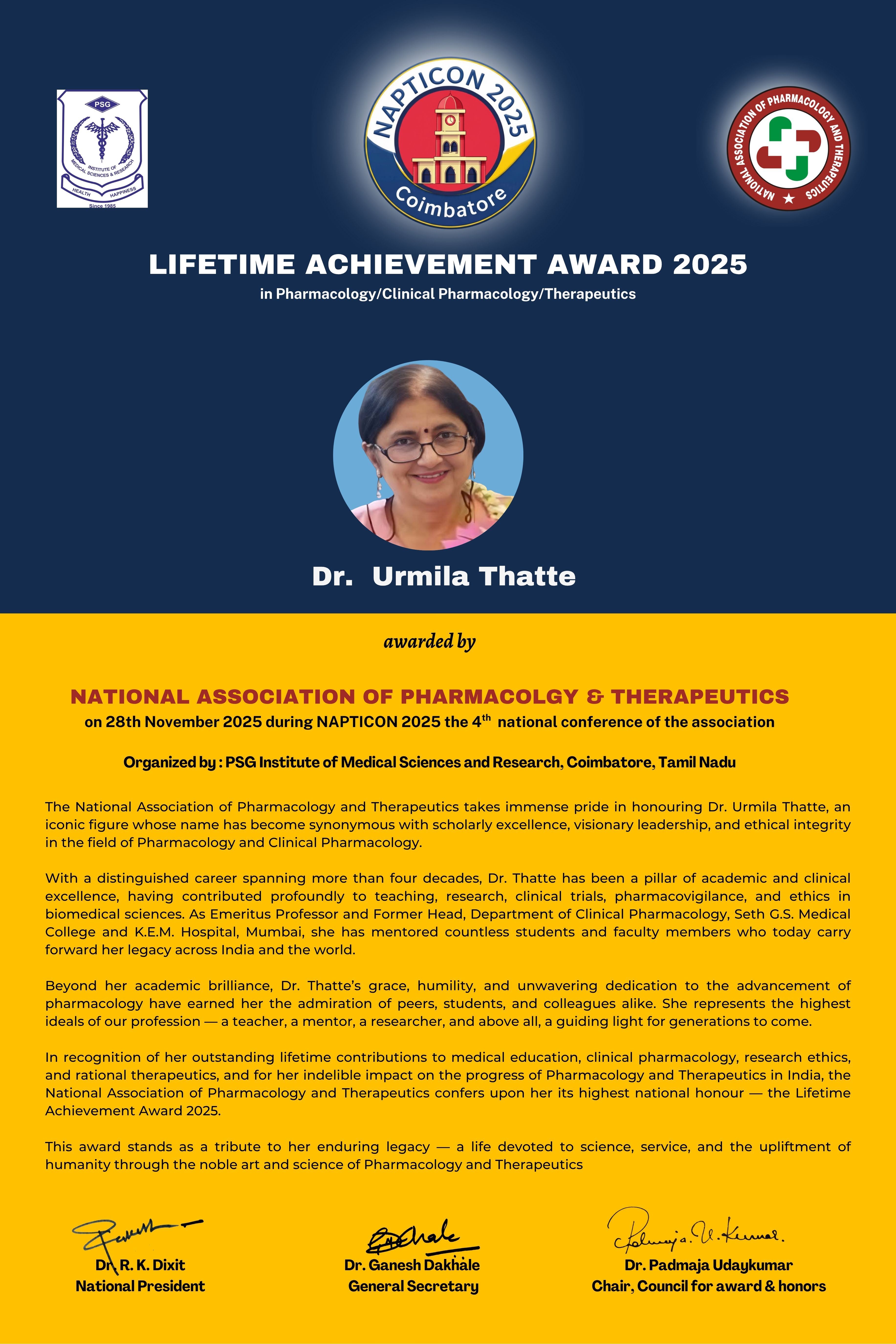 Lifetime Achievement Award